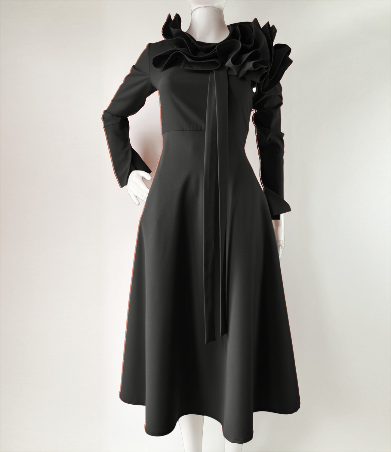 Black Petunia dress - Slika 3