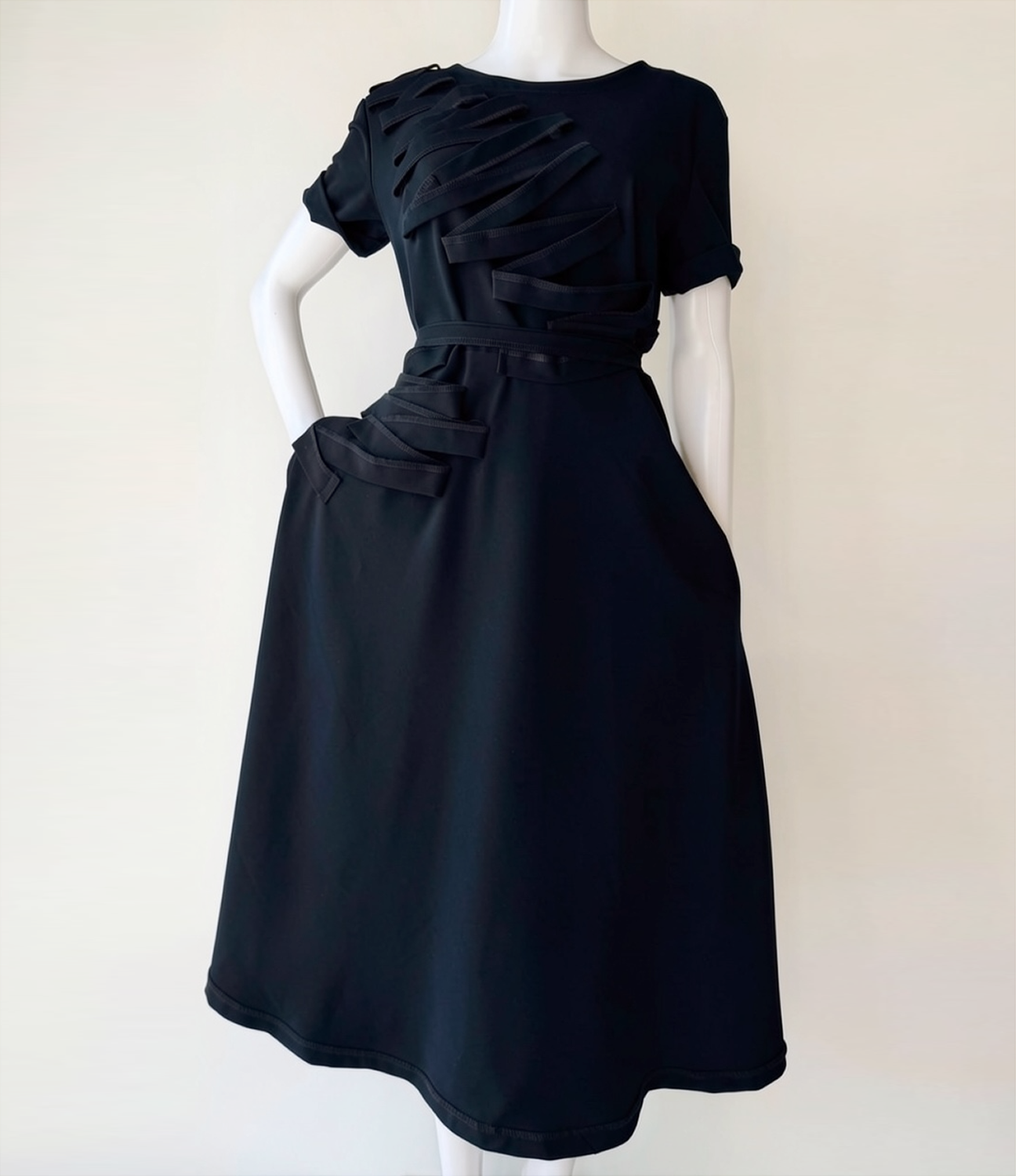 Monsoon Black dress - Slika 3