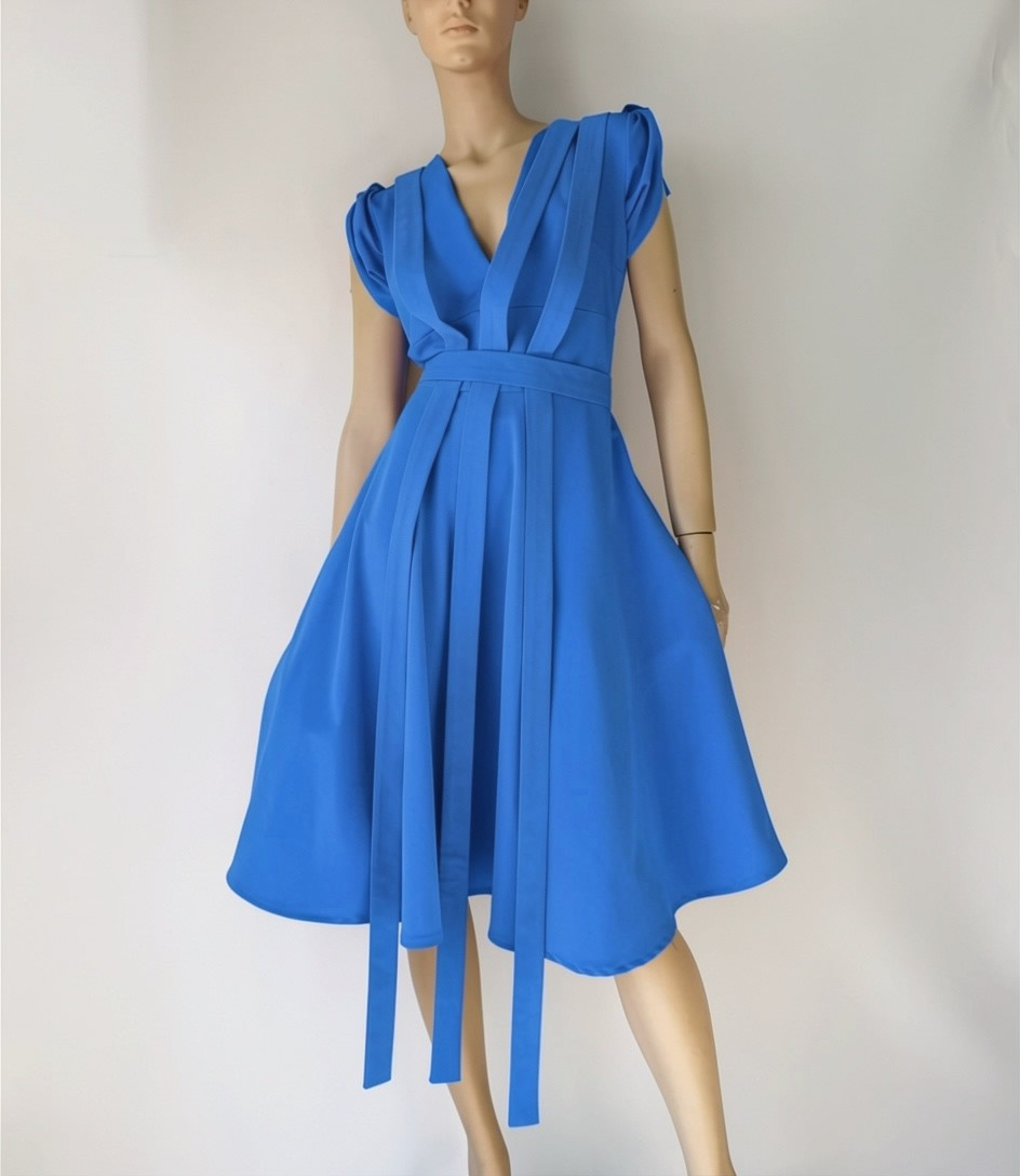 Luminous Imperial Blue dress