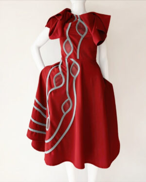 Crimson Red dress