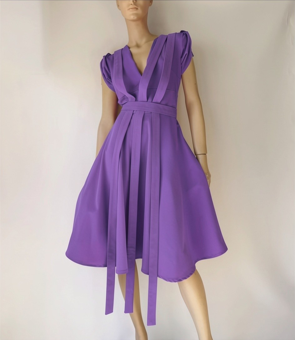 Luminous Violet dress - Slika 2
