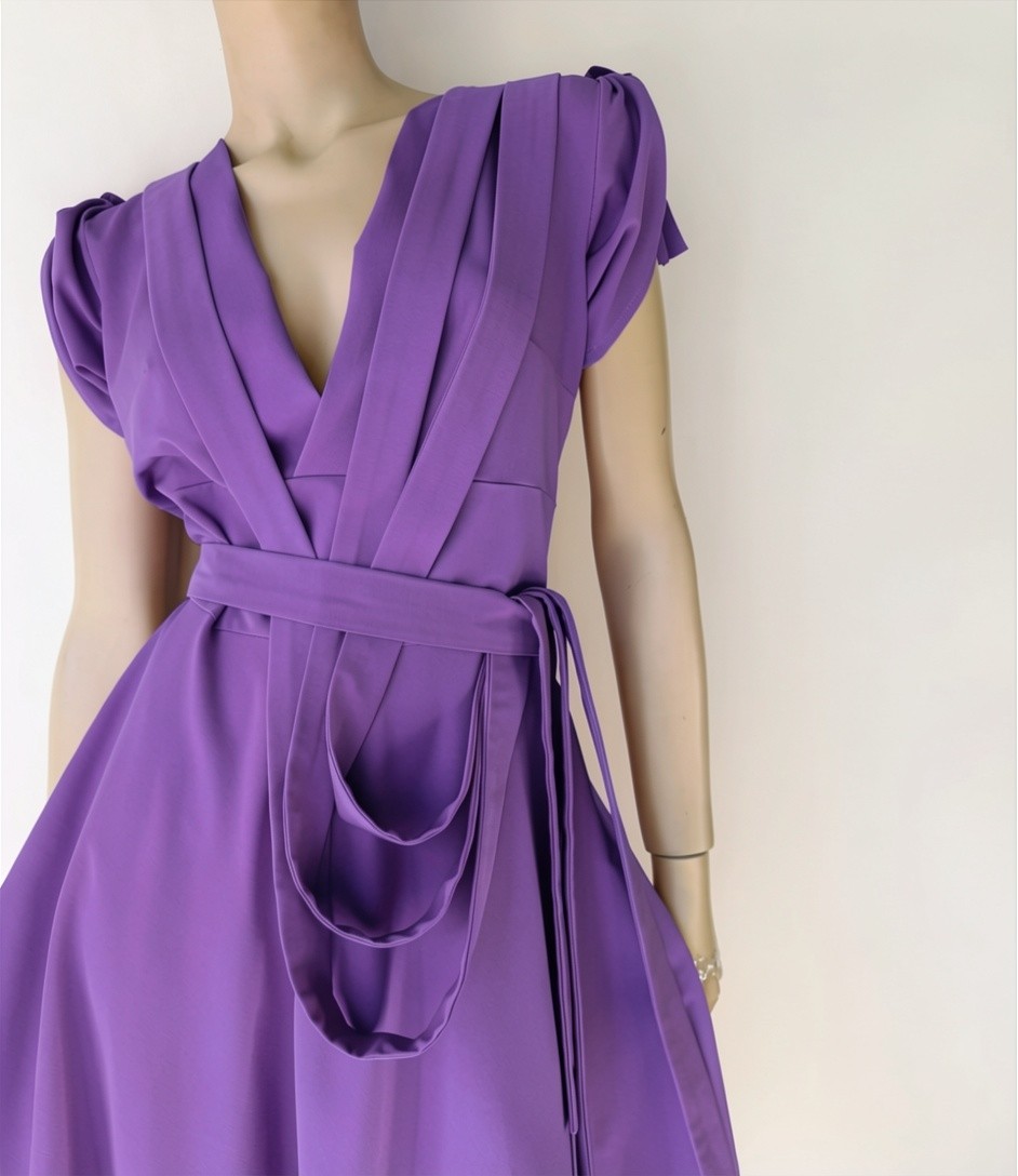 Luminous Violet dress - Slika 3