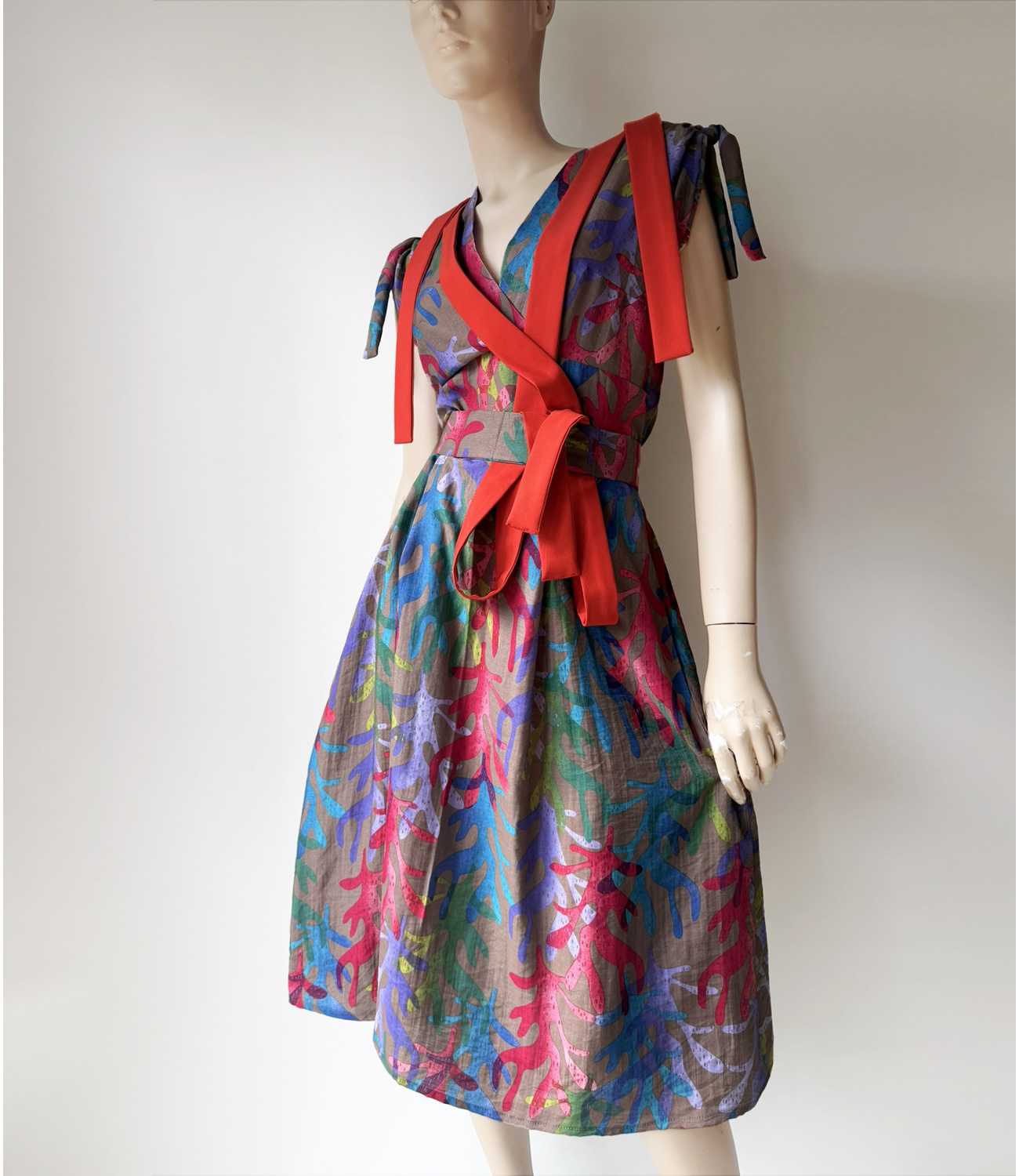 Tropic Persimmon dress - Slika 6