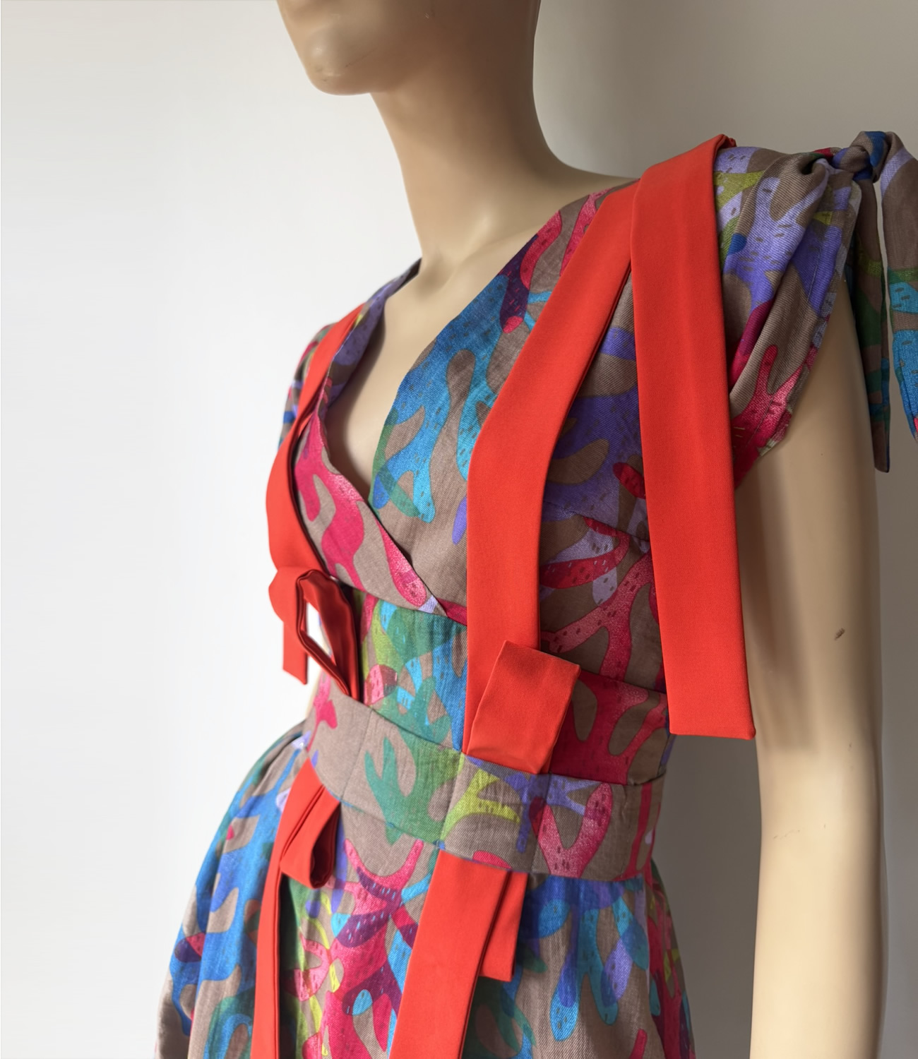 Tropic Persimmon dress - Slika 4