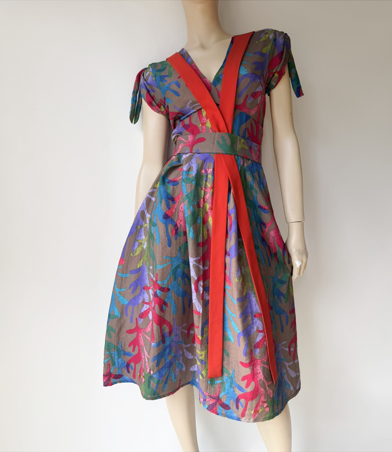 Tropic Persimmon dress - Slika 5