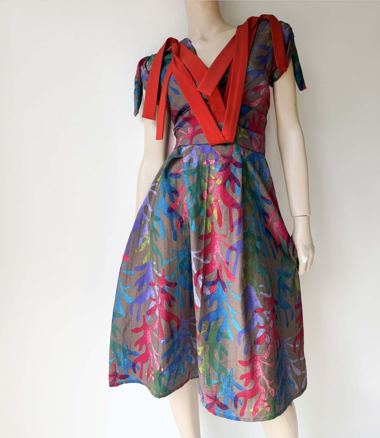 Tropic Persimmon dress - Slika 3