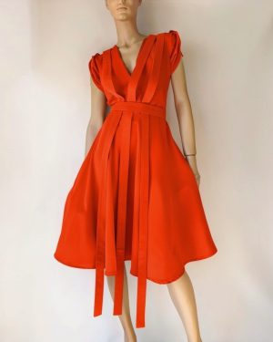 Luminous Orange dress