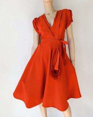 Luminous Orange dress