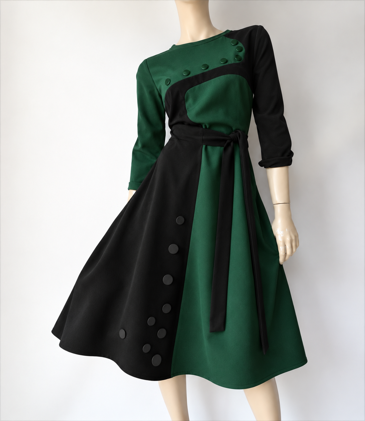 Flare Tyme and Black dress