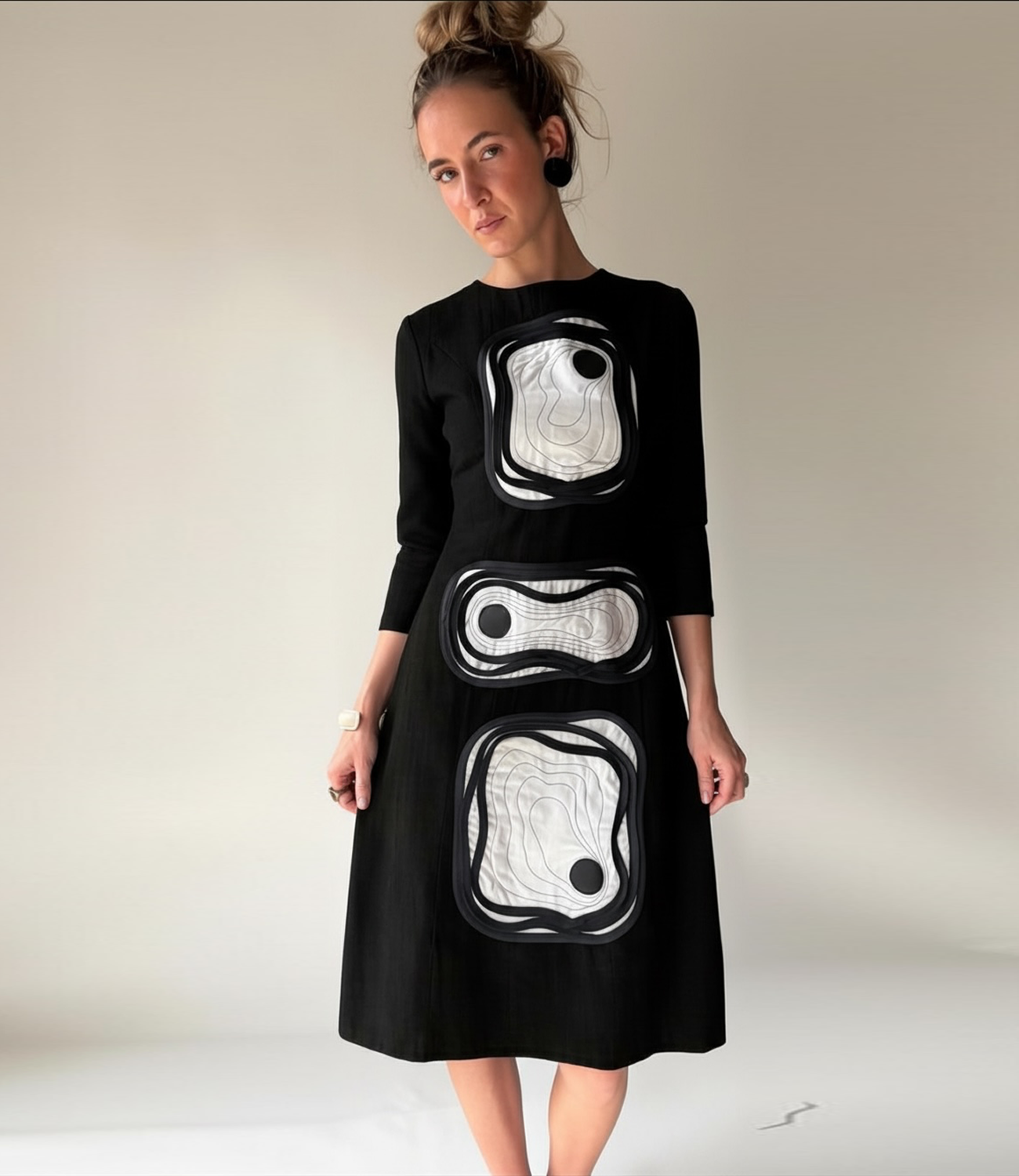 Minnie Comic B&W dress - Slika 5